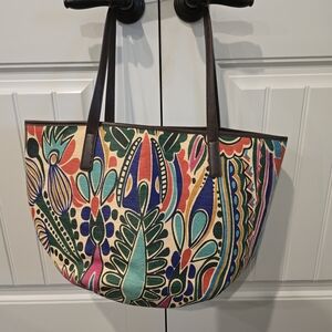 Neiman Marcus Multicolor Artistic Tote